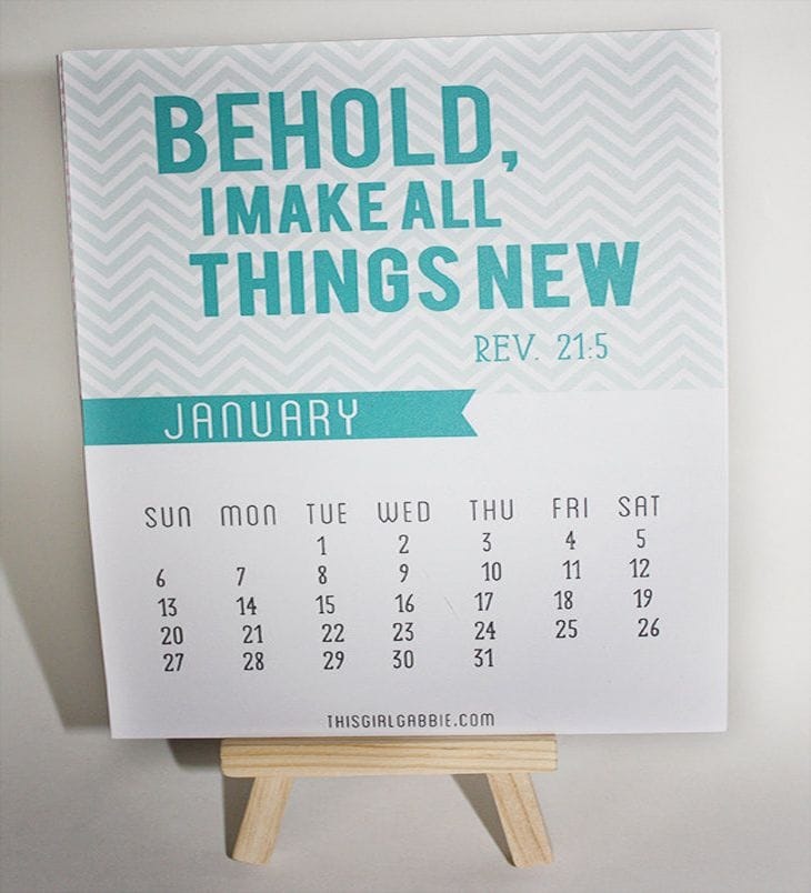 20 Awesome 2013 Calendar Designs 38 2013 Calendar - Bible Verse Calendar