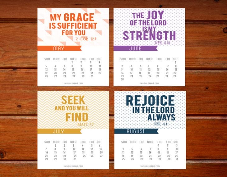 2013 Calendar - Bible Verse Calendar