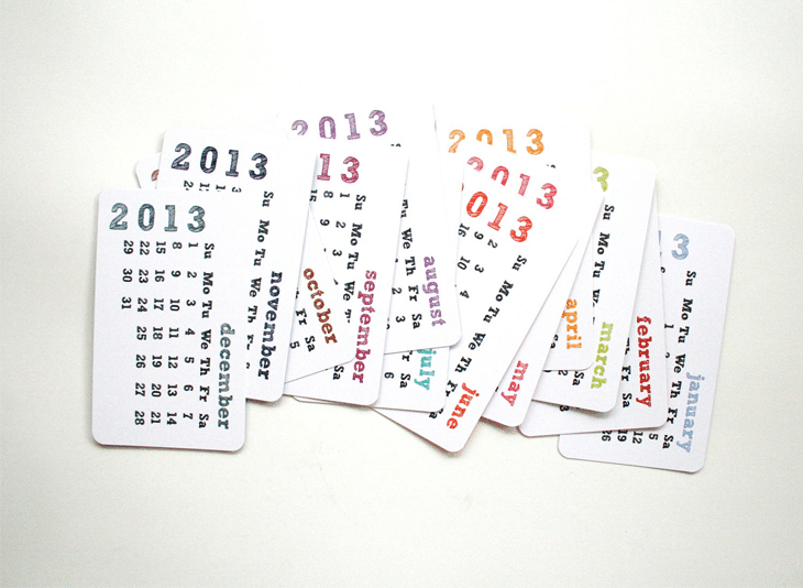 20 Awesome 2013 Calendar Designs 18 2013 Calendar - Pocket Calendar