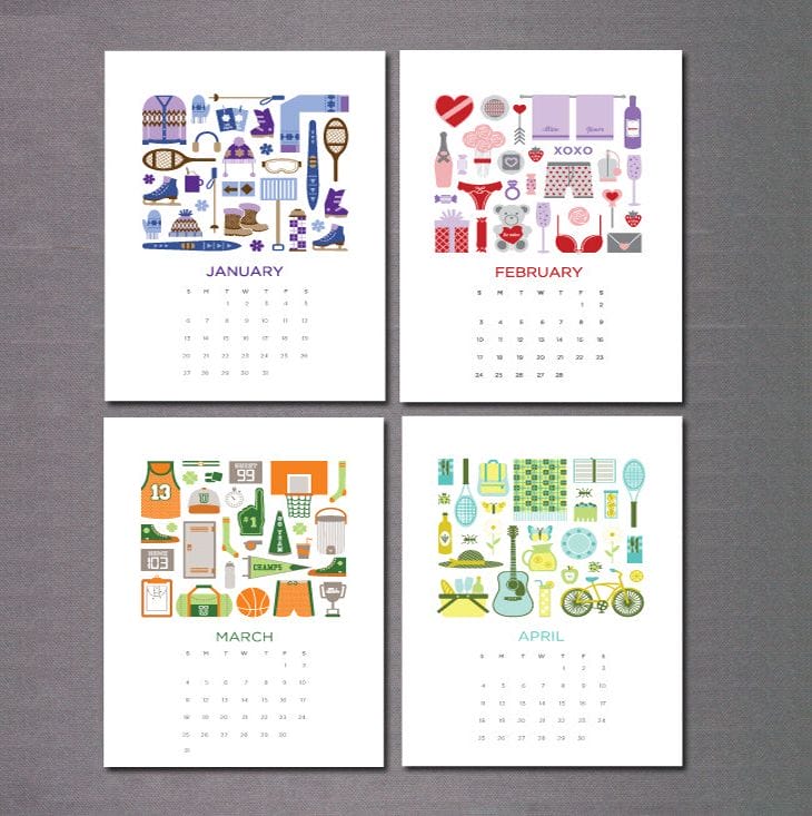 20 Awesome 2013 Calendar Designs 46 2013 Calendar