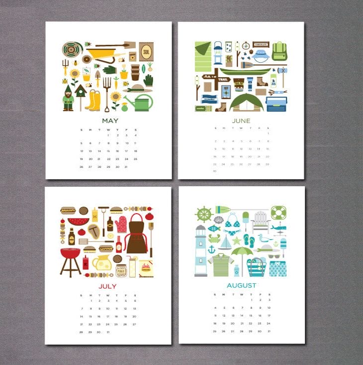 20 Awesome 2013 Calendar Designs 47 2013 Calendar