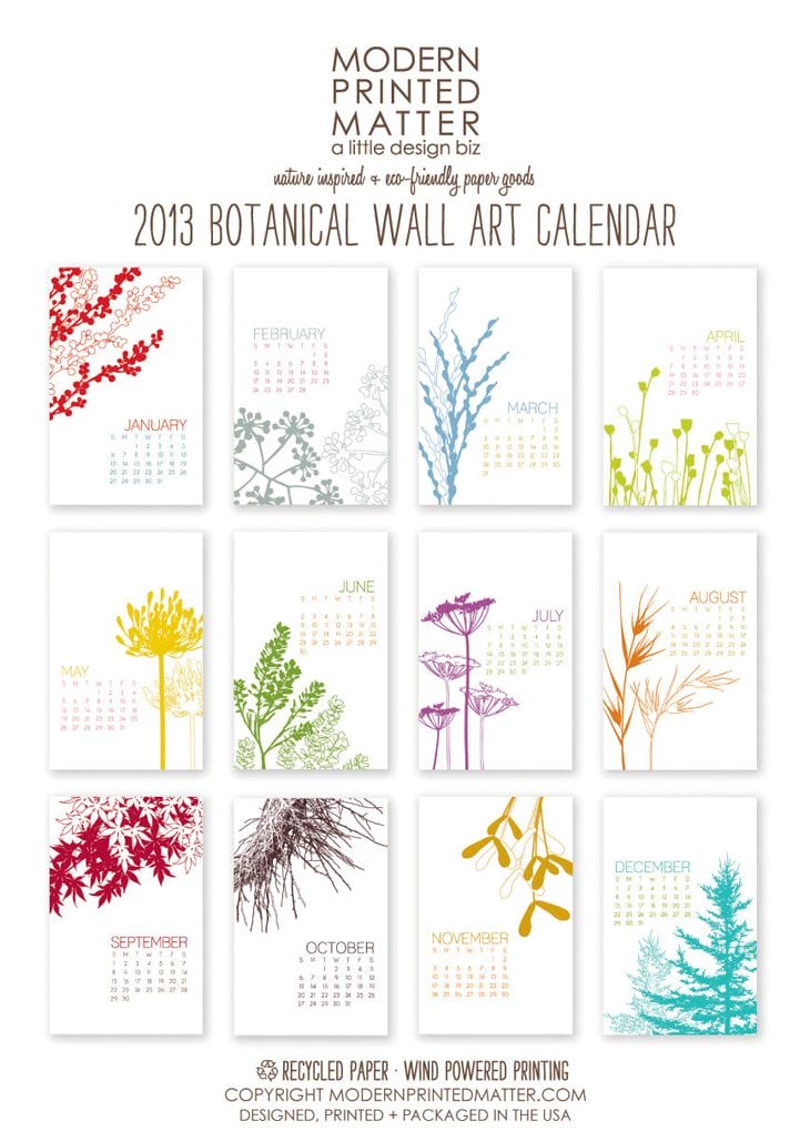20 Awesome 2013 Calendar Designs 53 2013 Calendar
