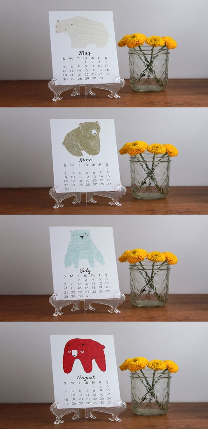 2013 Illustrated Little Bears Calendar