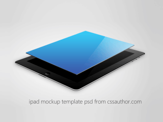 Beautiful iPad Mockup Template PSD for Free Download