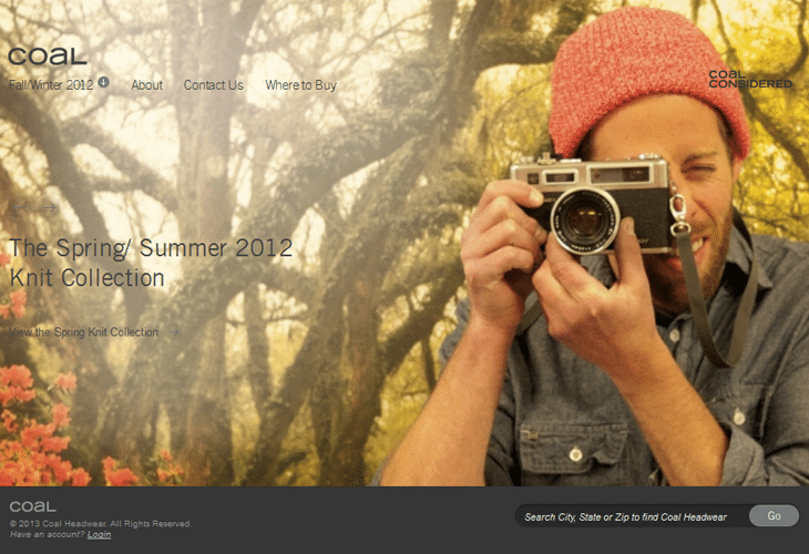 coalheadwear Fullscreen Websites