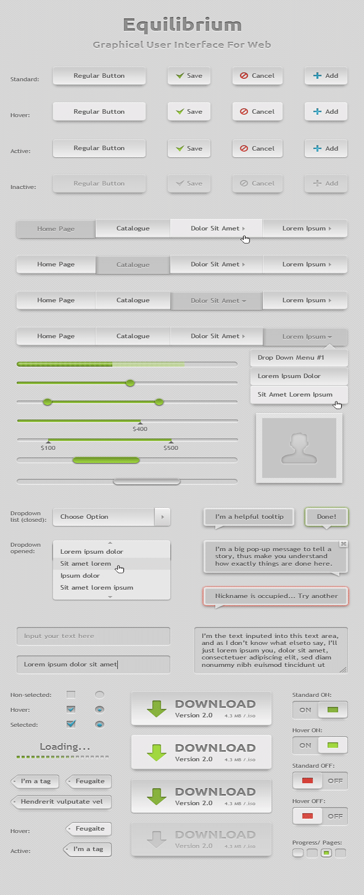 Equilibrium - GUI