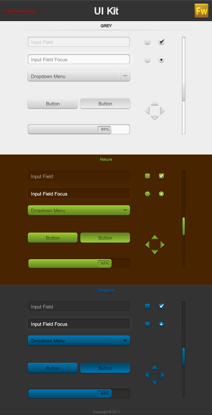 40 Beautiful User Interface Design Kits 25 Free UI-Kit FW