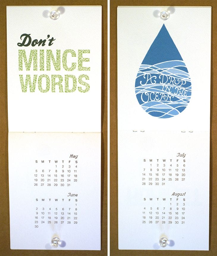 20 Awesome 2013 Calendar Designs 26 Idiom 2013 Calendar