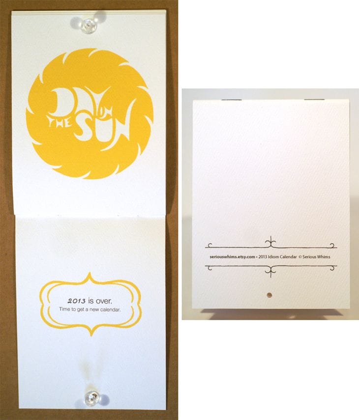20 Awesome 2013 Calendar Designs 28 Idiom 2013 Calendar