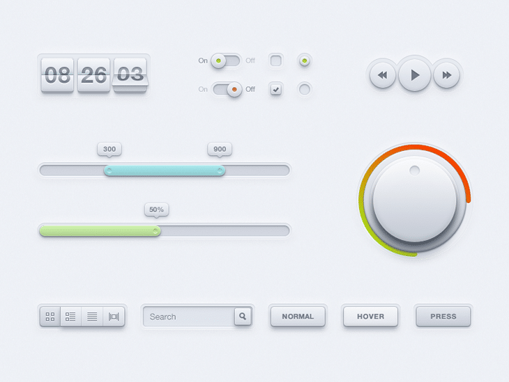 40 Beautiful User Interface Design Kits 8 New UI Kit