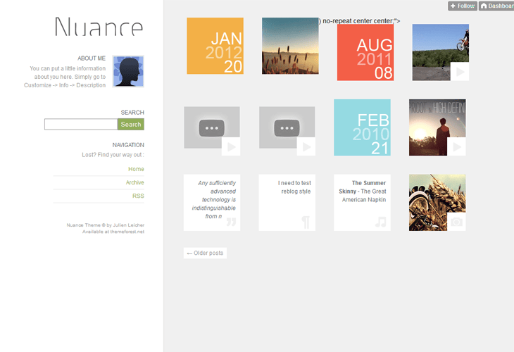 Nuance Tumblr Theme