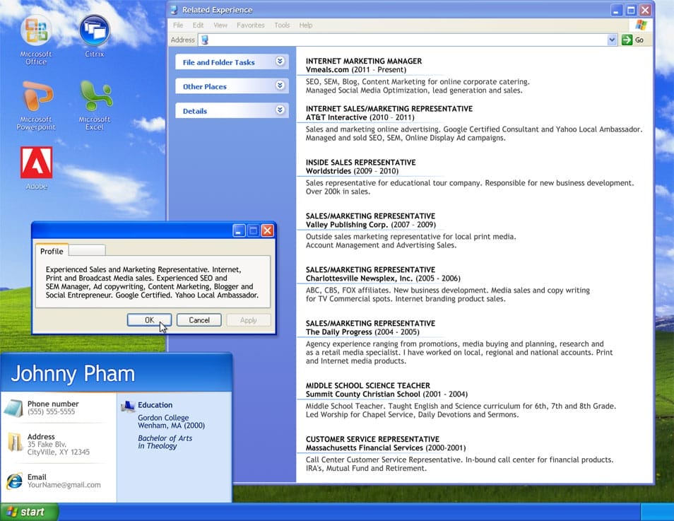 50 Creative CV/Resume Design Inspiration 37 Resume - Computer Technician