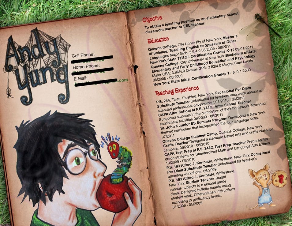 50 Creative CV/Resume Design Inspiration 17 Resume - Elementary Teacher