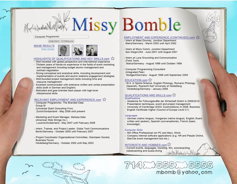 50 Creative CV/Resume Design Inspiration 26 Resume - Google
