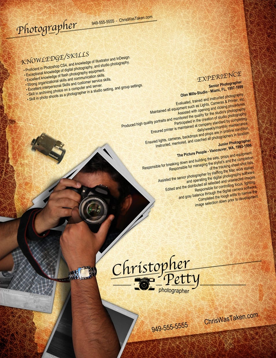 50 Creative CV/Resume Design Inspiration 10 Resume Photographer