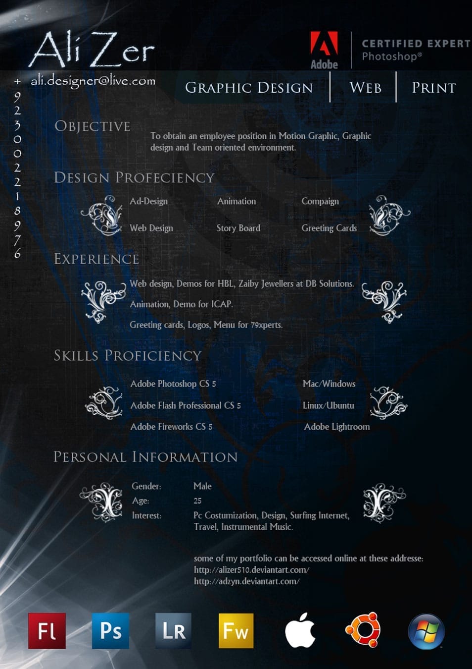 50 Creative CV/Resume Design Inspiration 16 Resume