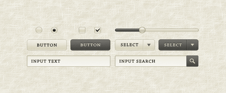 Sepia GUI Elements 