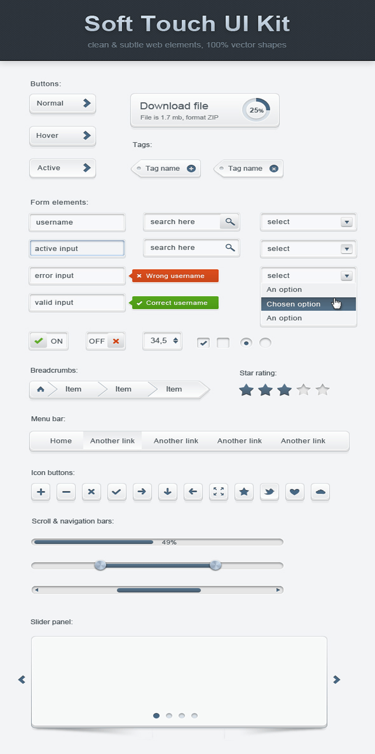 Soft Touch UI Kit