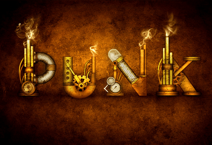 20 Best 3D Text Effect Photoshop Tutorials 16 Steampunk Type Treatment