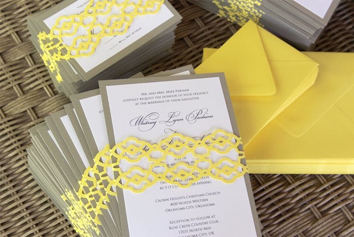 25 Examples of Stylish and Creative Designed Wedding Invitations 17 Summer Palace Fret Wedding Invitation Design