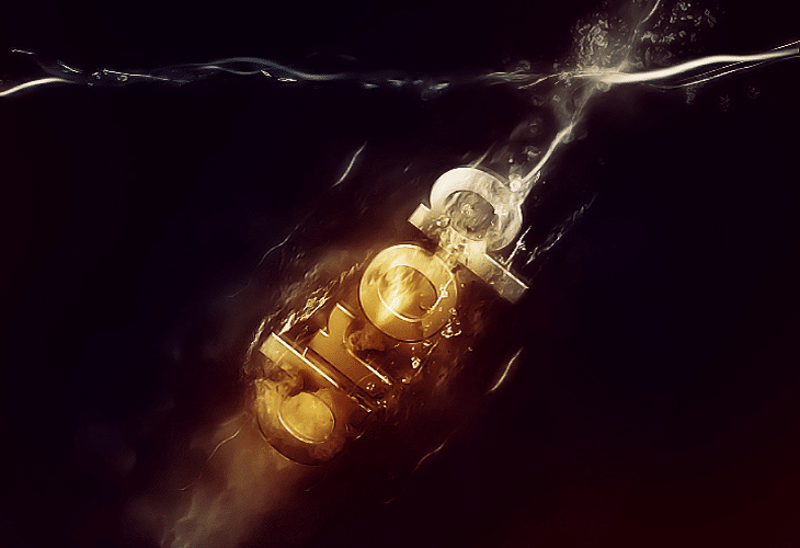 20 Best 3D Text Effect Photoshop Tutorials 7 Texts Drop in Water Typography Effect