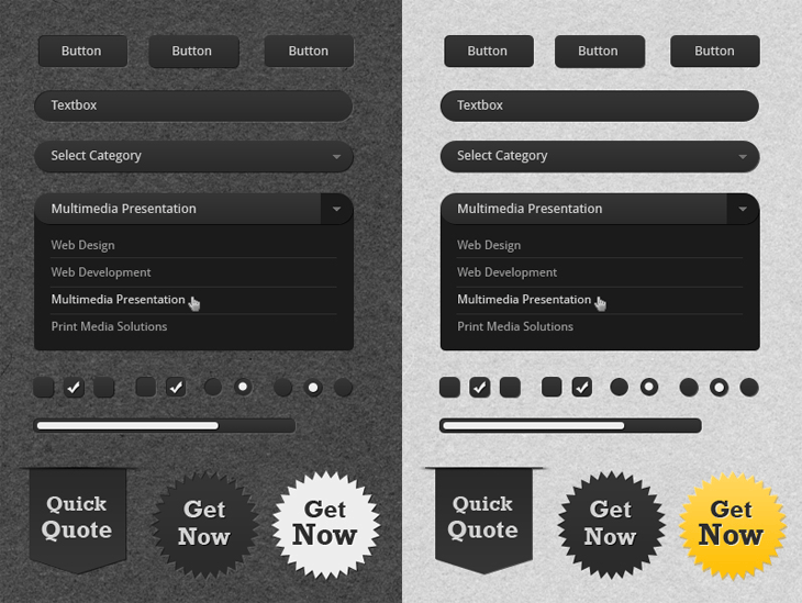40 Beautiful User Interface Design Kits 24 UI Kit - FREE PSD