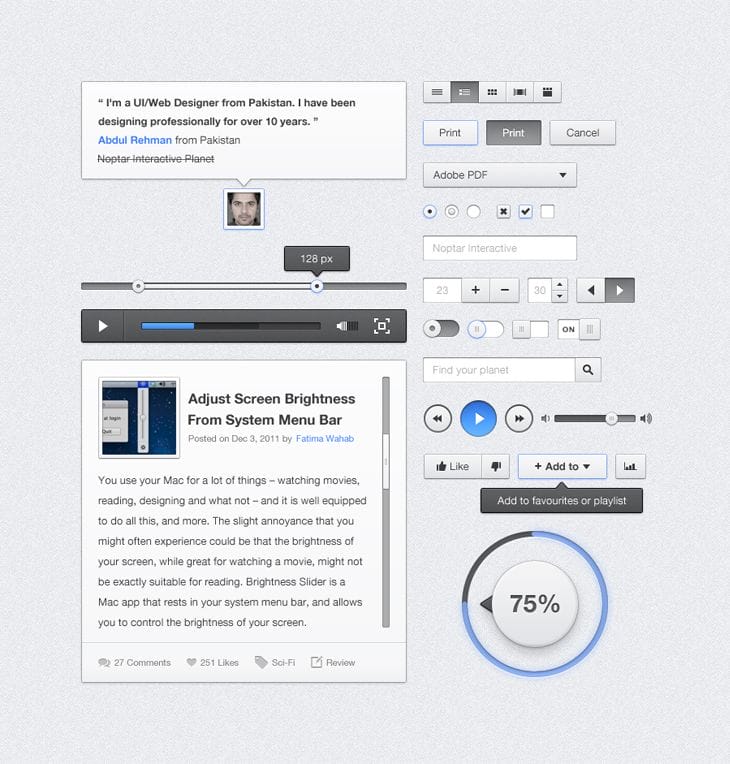 40 Beautiful User Interface Design Kits 27 UI Kit
