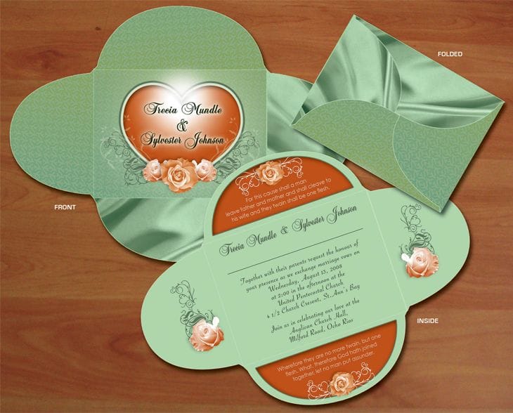 25 Examples of Stylish and Creative Designed Wedding Invitations 1 Wedding Invitation 2