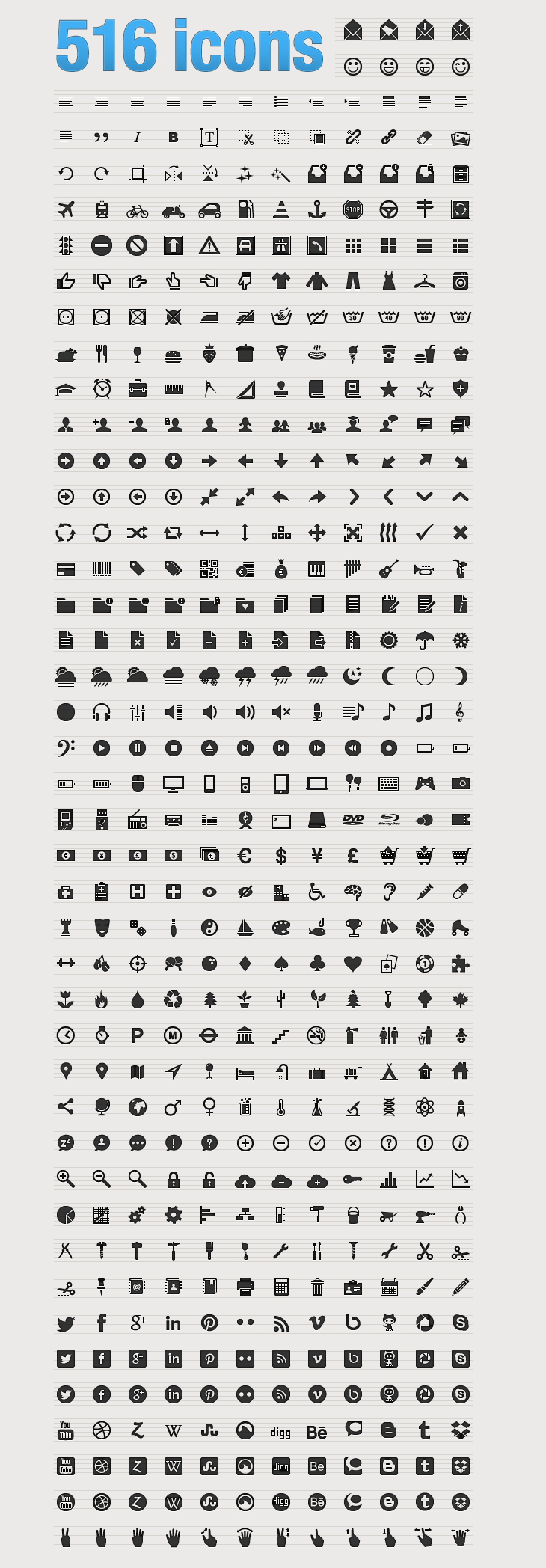 516 Web Icons