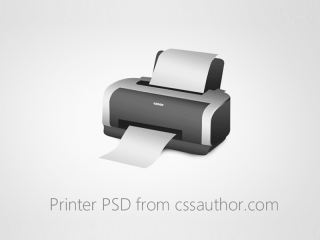 Beautiful Printer PSD for Free Download