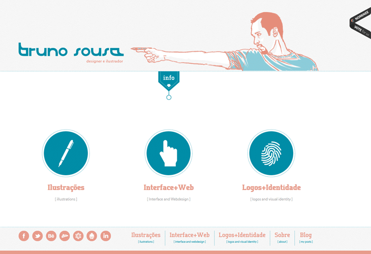 40 Best Examples of Circular Trends in Modern Web Design 19 Bruno Sousa