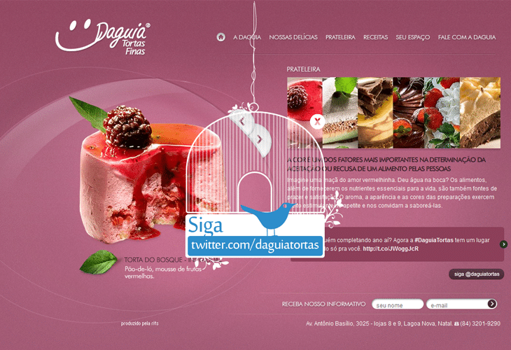 Bright and Vibrant Color Websites for Inspiration 1 Daguia-Tortas-Finas