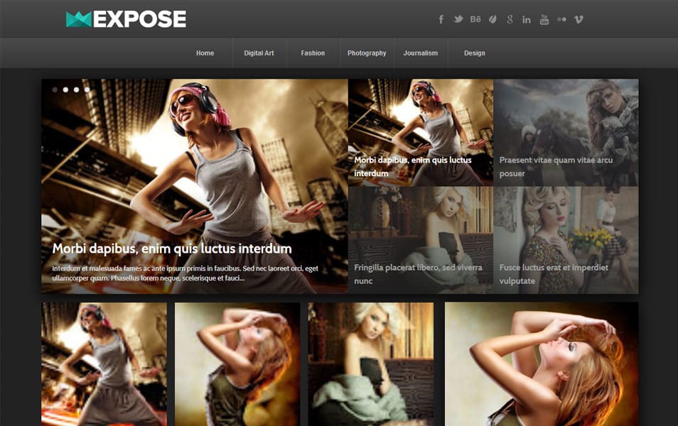 40+ Latest Free Gallery Style Blogger Templates 2022 36 Expose Responsive Blogger Template