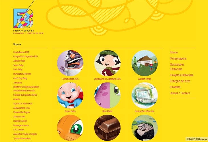 40 Best Examples of Circular Trends in Modern Web Design 5 Fabricio Brochier's Portfolio