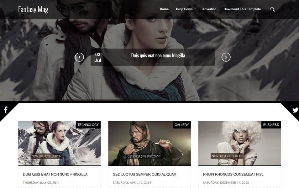 40+ Latest Free Gallery Style Blogger Templates 2022 28 Fantasy Mag Responsive Blogger Template
