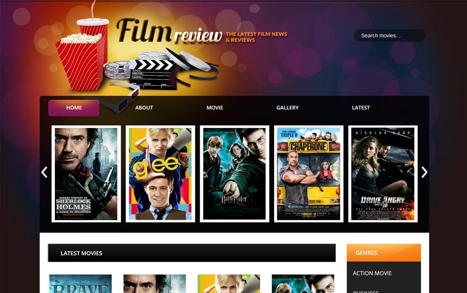40+ Latest Free Gallery Style Blogger Templates 2022 5 Film Reviews Responsive Blogger Template