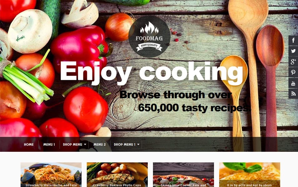 40+ Latest Free Gallery Style Blogger Templates 2022 22 Foodmag Responsive Blogger Template