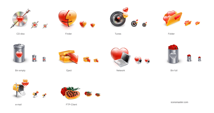 15 Delicious Valentine's Day Icon Set for Inspiration 2 Free Saint Valentine’s Day Icon Set