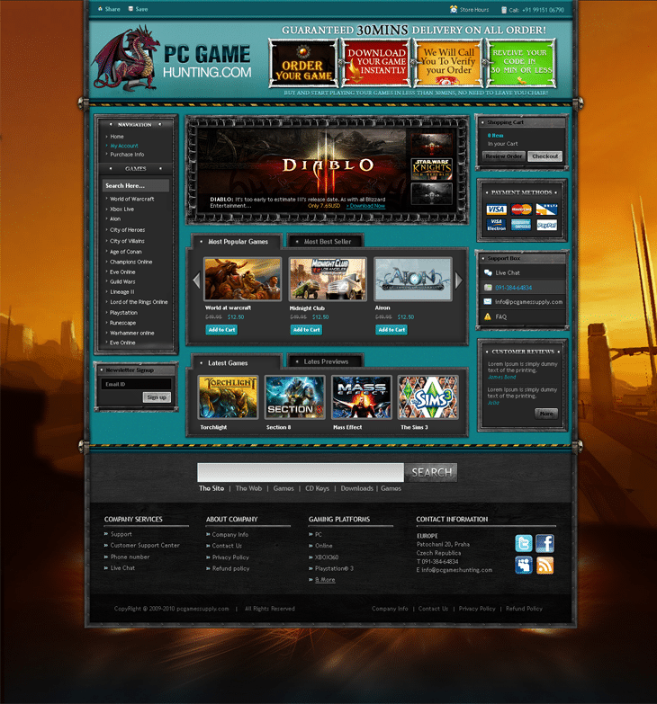 25 Awesome Game Website Designs for Your Inspiration 3 Game Website Joomla