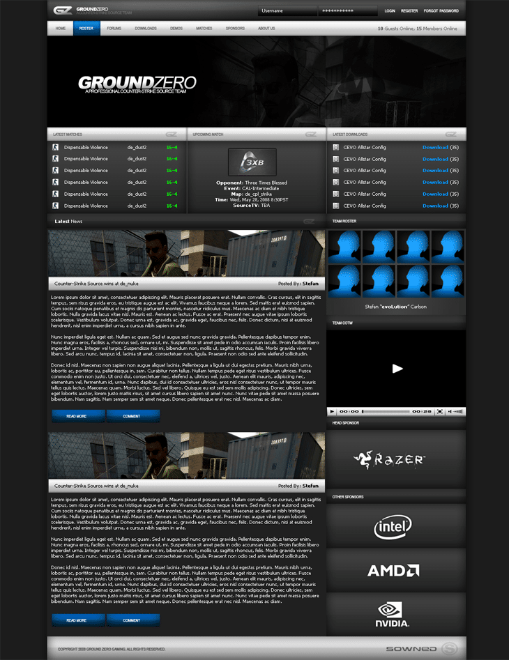 Ground Zero Gaming Website