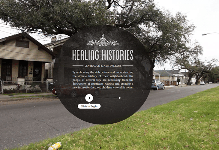 40 Best Examples of Circular Trends in Modern Web Design 35 Healing Histories