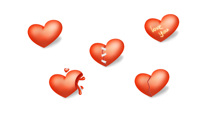 15 Delicious Valentine's Day Icon Set for Inspiration 8 Heart Valentine's Day