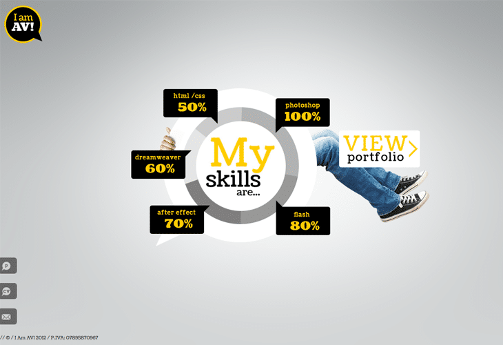 40 Best Examples of Circular Trends in Modern Web Design 29 I am AV!