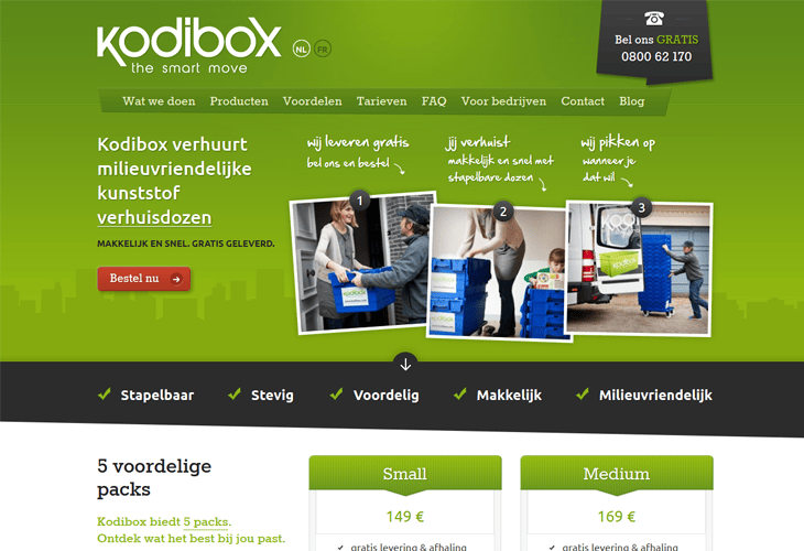 20 Awesome Green Color Website Designs for your Inspiration 9 Kodibox