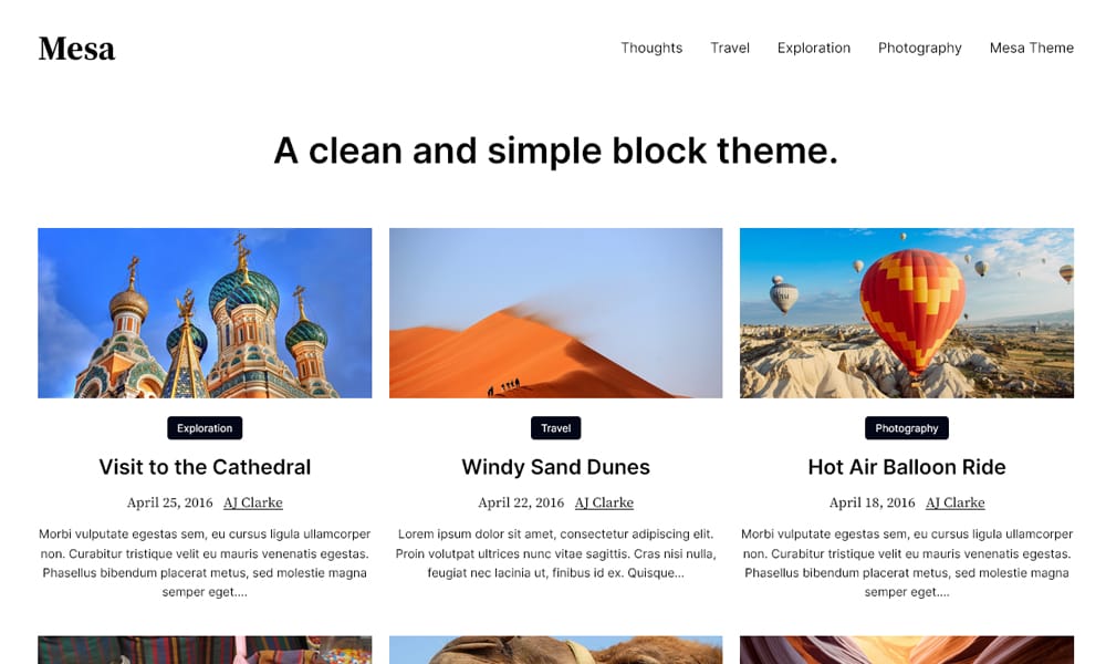 10+ Best Free Pinterest Style WordPress Themes 2022 9 Mesa