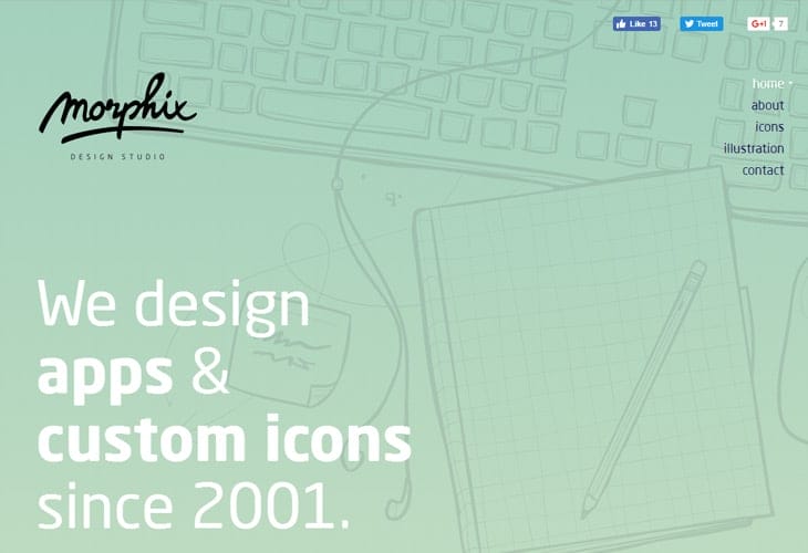 Beautiful Websites With Vector Landscapes 1 Morphix