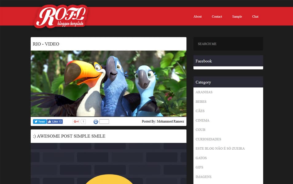 40+ Latest Free Gallery Style Blogger Templates 2022 39 Rofl Meme Responsive Gallery Blogger Template