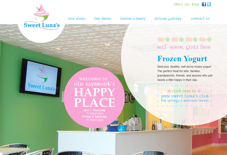 40 Best Examples of Circular Trends in Modern Web Design 17 Sweet Luna's