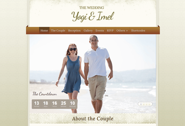 25 Premium Wedding Website Templates for Inspiration 3 The Wedding