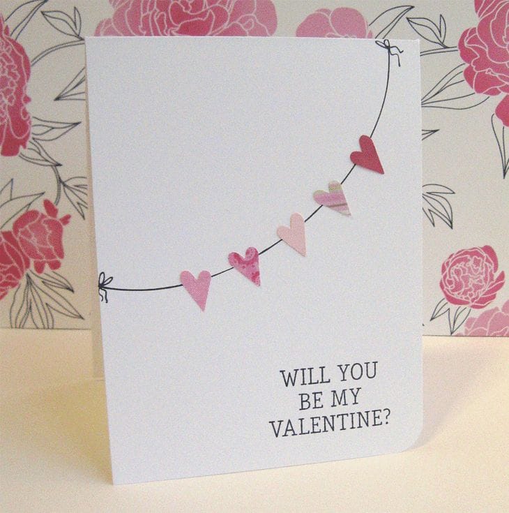 Valentine Garland Card